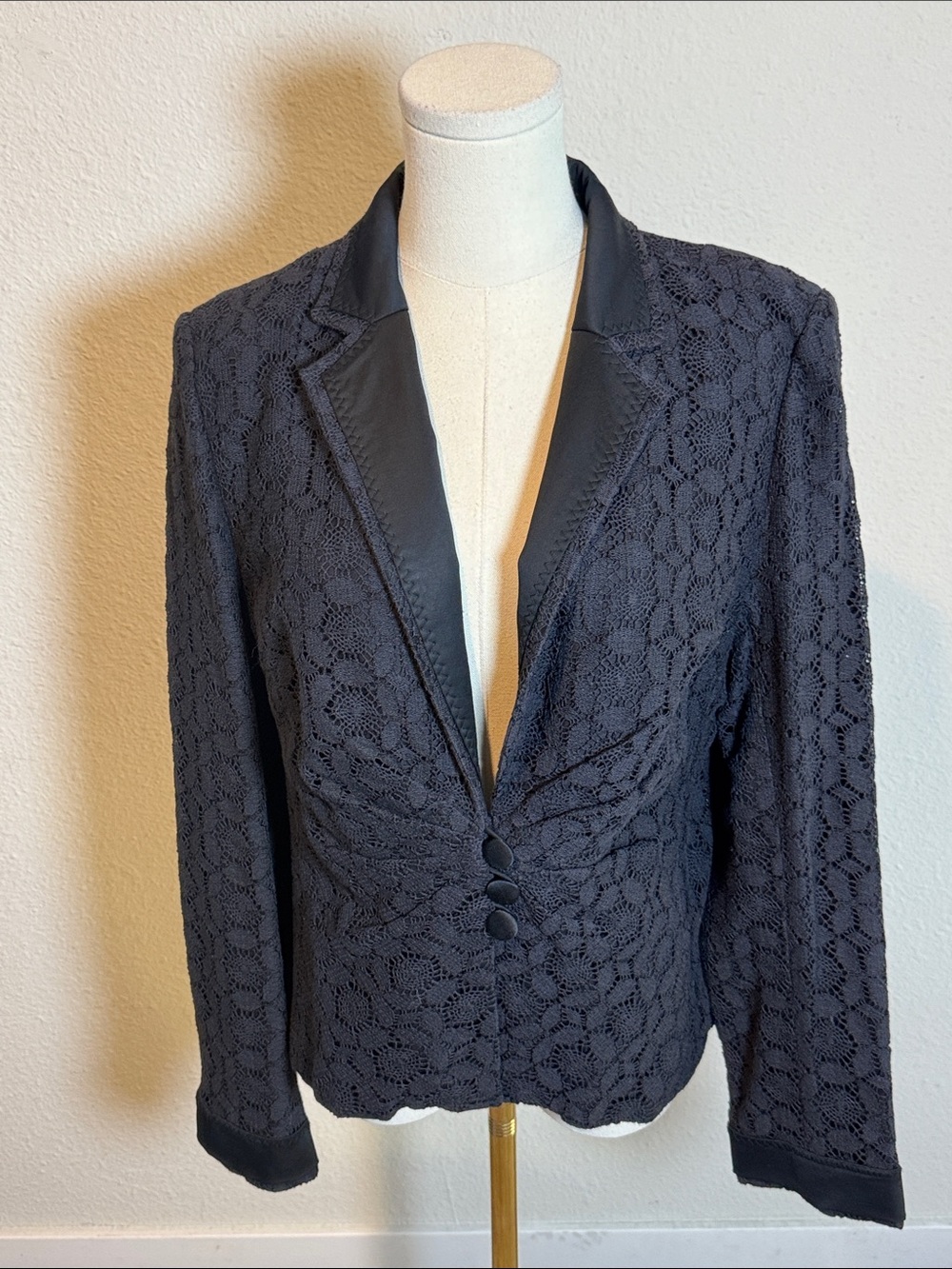 Kay Unger Vintage Lace Overlay Blazer size 14